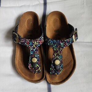 Birkenstock Girls Size 30 (12) Multi-Colored Stone Printed Papillo Sandals
